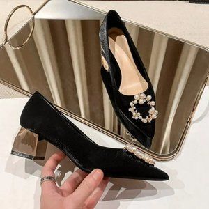 Wedding shoes are not tired of high heels single shoes